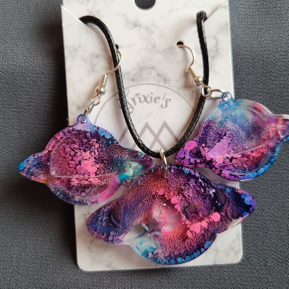 Handmade necklace/earrings set